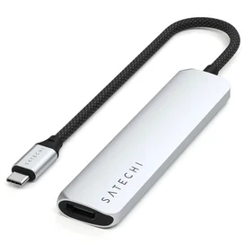 Мульти-портты адаптер Satechi Slim 6, сұр фото