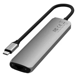 Мульти-портты адаптер Satechi Slim 7, қою сұр фото #2