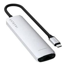 Мульти-портты адаптер Satechi Slim 7, сұр фото #1