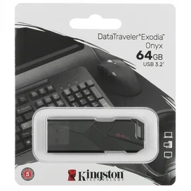 USB Флешка 64GB Kingston USB 3.2 Gen 1 Black (DTXON/64GB) фото #2