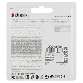 USB Флешка 64GB Kingston USB 3.2 Gen 1 Black (DTXON/64GB) фото #3