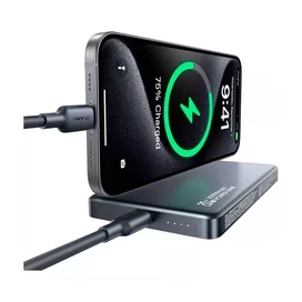 USAMS портативті зарядтағыш 10000 mAh, Silver (10KCD24203) фото #2