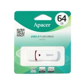 USB-накопитель 64GB Apacer AH333, 2.0, White (AP64GAH333W-1) фото #2
