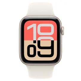 Apple Watch SE 3 Смарт сағаты GPS 40mm Starlight Aluminium Case with Starlight Sport Band - S/M (MEH34RK/A) фото #1