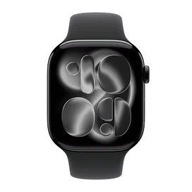 Apple Watch Series 11 Смарт сағаты GPS 46mm Jet Black Aluminium Case with Black Sport Band - M/L (MEUX4RK/A) фото #1