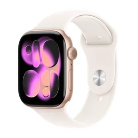 Apple Watch Series 11 Смарт сағаты GPS 46mm Rose Gold Aluminium Case with Light Blush Sport Band - M/L (MEV74RK/A) фото