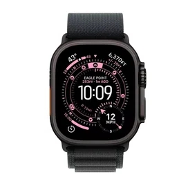 Apple Watch Ultra 3 Смарт сағаты GPS + Cellular 49mm Black Titanium Case with Black Alpine Loop - Medium (MF0V4QR/A) фото #1