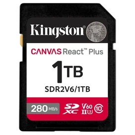 SD 1TB Kingston Canvas React Plus, UHS-II жад картасы (SDR2V6/1TB) фото