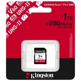 SD 1TB Kingston Canvas React Plus, UHS-II жад картасы (SDR2V6/1TB) фото #2