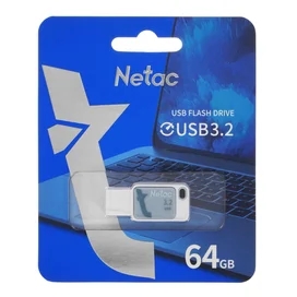 USB Флешка 64GB Netac UA31N USB 3.2 Көк (NT03UA31N-064G-32BL) фото