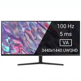 Монитор 34" Samsung ViewFinity S5 LS34C500GAIXCI 3440x1440 21:9 VA 100ГЦ (2HDMI+DP) Black фото