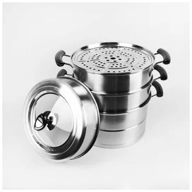 Мәнті пісіруге арналған ыдысы Maestro 28см (4 уровня) MR-2900-28 фото #2