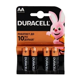 Duracell Basic АА (LR6/MN1500/4АА) Батареясы 4 дн фото