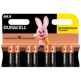 Duracell AA батареясы 8 дана Basic фото