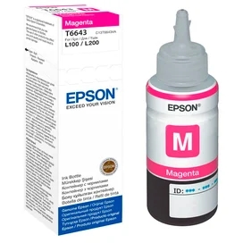 Epson Картриджі T6643 Magenta (L100/110/120/132/200/210/222/300/350/355/366/550/555/1300 арналған) ҮСБЖ фото