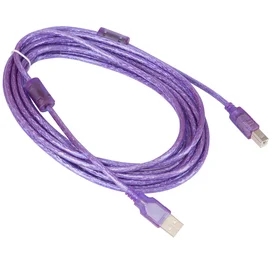 HP Принтеріне арналған кабелі, USB 2.0 A-B, 5м Күлгін фото #1