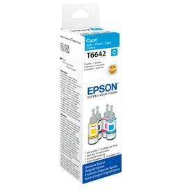 Epson Картриджі T6642 Cyan (L100/110/120/132/200/210/222/300/350/355/366/550/555/1300 арналған) ҮСБЖ фото