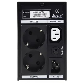 SVC ҮҚК, 650VA/390W, AVR:165-275В, 2Schuko, Black (V-650-L) фото #2