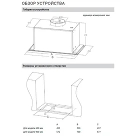 Вытяжка Midea MH60I350 X фото #4
